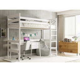 Patrová dětská postel ANTRESOLA, Bílá