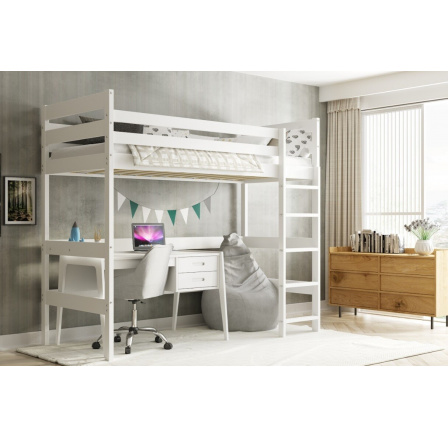 Patrová dětská postel ANTRESOLA, Bílá