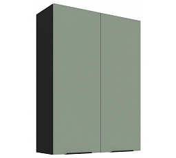 Horní skříňka ARIA - 80 G-108 2F, Černá/Aquamarine