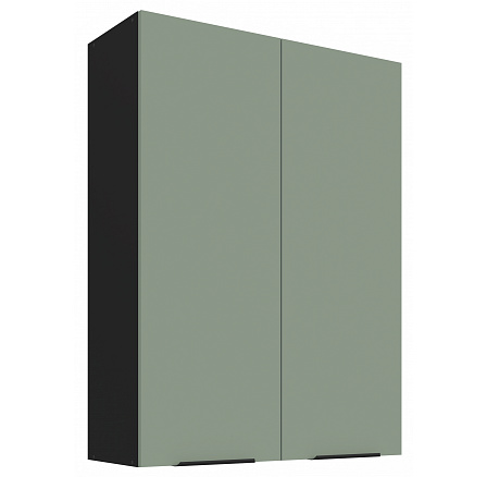 Horní skříňka ARIA - 80 G-108 2F, Černá/Aquamarine