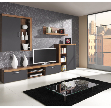 Obývací stěna Samba švestka/grafit Obývací stěna Samba švestka/grafit