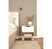 Noční stolek Iker 704, jackson hickory/bílá