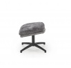 Křeslo DARIO s podnožkou, Šedá