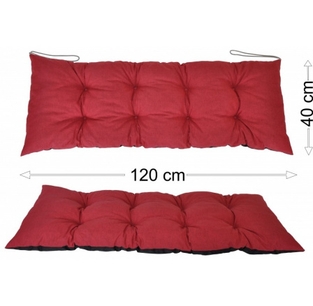 Podsedák 120x40 vínový melír