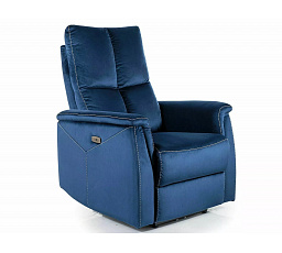 Polohovatelné křeslo NEPTUN VELVET, Modrý Bluvel 86