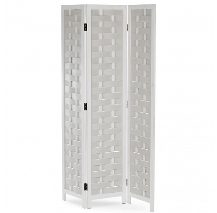 Paraván, masiv, bílá, EF-L186 WT