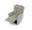 Polohovací křeslo, elektrické kabelové ovládání, béžová, látka, TV-7072 LAN2
