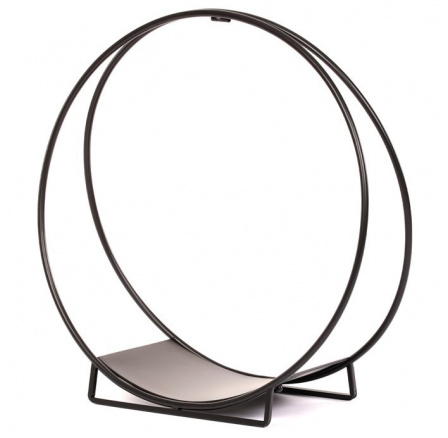 Stojan na dřevo ke krbu - kovový, kruhový tvar