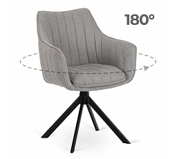 Otočná židle MUMBAI Šedá