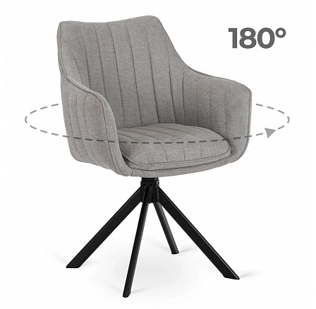 Otočná židle MUMBAI Šedá