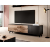 Tv komoda RANDOM RTV-2 RTV, dub wotan/černá