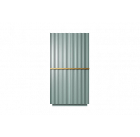 Skříň Nicole 100 cm - šalvěj MDF / zlaté úchyty Skříň Nicole 100 cm - šalvěj MDF / zlaté úchyty