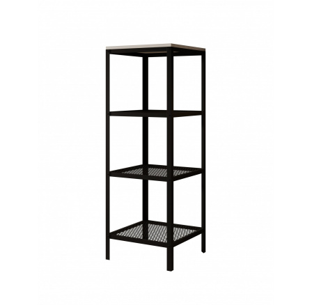 Regál Reli Černý+Bílý Lesk