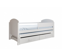 Dětská postel pro 2 osoby Olen 180x80 Bílá+Bílá