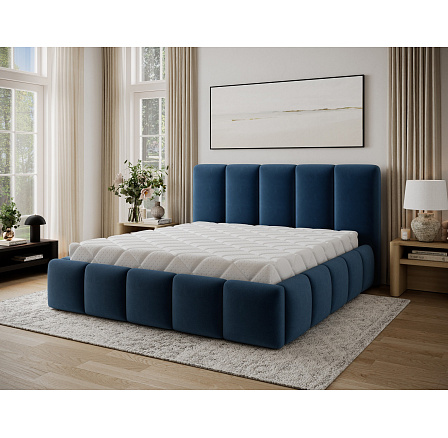 Bed Edvige + wooden frame/ standard lift/ bedding box 180x200 Kronos 09 Not applicable 1