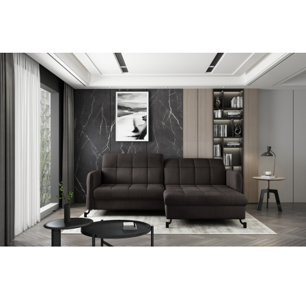 Rohová sedací souprava LORELLE, Mat Velvet 29 Pravá Rohová sedací souprava LORELLE, Mat Velvet 29 Pravá