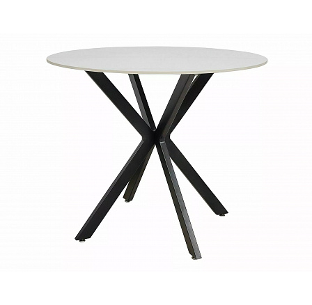 Jídelní stůl TALIA, efekt bílého mramoru/Černá Jídelní stůl TALIA, efekt bílého mramoru/Černá