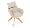 Jídelní židle, béžová, látka, DCH-D1348 CRM2