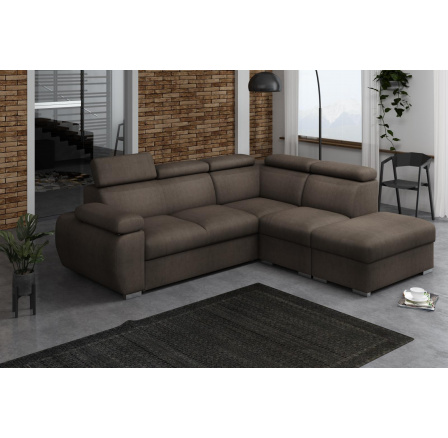 Rohová sedací soustava Bodie V pravá hnědá Rohová sedací soustava Bodie V pravá hnědá