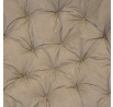 Ratanový papasan 110 cm medový polstr tmavě béžový melír