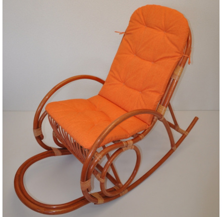 Polstr UNI na houpací křeslo látka oranžový melír Polstr UNI na houpací křeslo látka oranžový melír