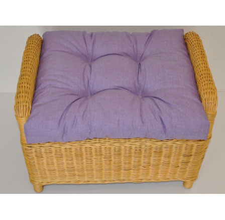 Polstr na ratanovou taburetku Ear - látka fialový melír Polstr na ratanovou taburetku Ear - látka fialový melír