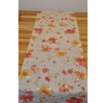 Ubrus běhoun 40x140 motiv květiny Ubrus běhoun 40x140 motiv květiny
