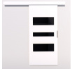 Posuvné dveře na stěnu CENTO 106 White+Black Lacobel