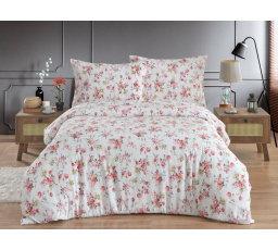 Povlečení francouzské krep 220x200, 70x90 Rosario red