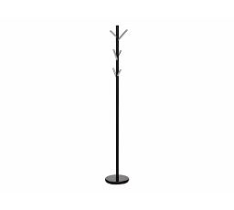 Věšák ALLEN, Černá/Chrom