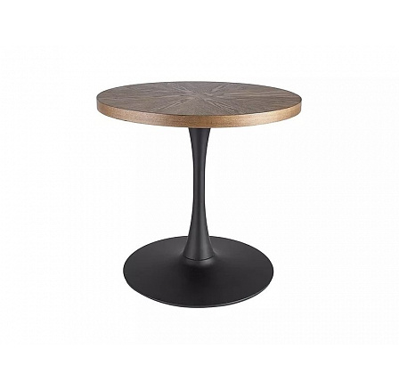 Jídelní stůl AMADEO 80cm, Ořech/Černý mat