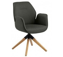 Otočná židle Aura tmavě šedá auto re turn