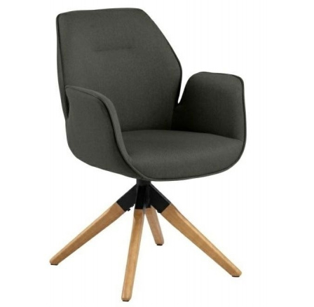 Otočná židle Aura tmavě šedá auto re turn