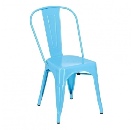 Židle Paris modrá inspirovaná Tolix Židle Paris modrá inspirovaná Tolix