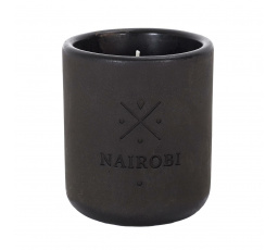 Svíčka Earth Nairobi šedá