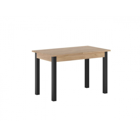 Rozkládací stůl dub zlatý craft/černý 67x120160 ST22-FXJG