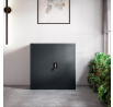 Ocelová skříňka do kanceláře BEATA, 900 x 930 x 400 mm, antracitová