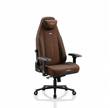 Herní látkové křeslo hnědé, Normal: Diablo X.Eye Prime Cinnamon Brown