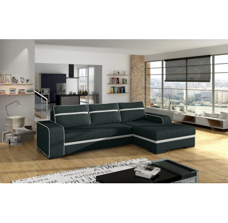 Rohová sedací souprava Funny P černá/EKO bílá Rohová sedací souprava Funny P černá/EKO bílá