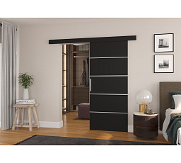 Posuvné nástěnné dveře TONY 86 Black