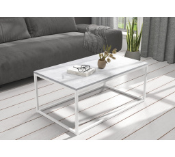 Konferenční stolek NARISA 100x60 Bílý+Beton