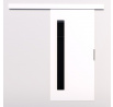 Posuvné dveře na stěnu GELA 106 White+Black Lacobel