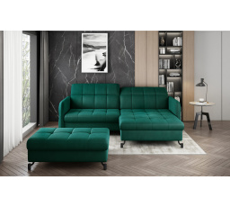 Rohová sedací souprava LORELLE + Taburet Monolith 37 110x200 Pravá 1