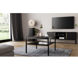 Konferenční stůl LANZZI 60, Černý Mat