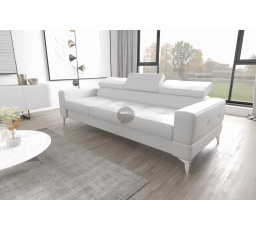 Sofa TOSCANIA III 250 cm - bílá eko kůže