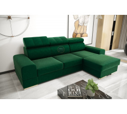 Rohová sedací souprava ROYAL MINI 260×160 - zelená , pravá