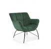 Křeslo BELTON lounge, tmavě zelené