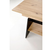 Jídelní stůl ERIKA, dub artisan / černý