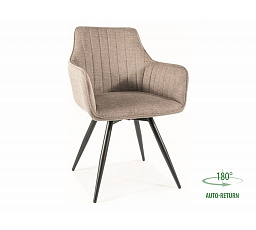Jídelní otočná židle BALLO, Brego Béžová 34/Černá