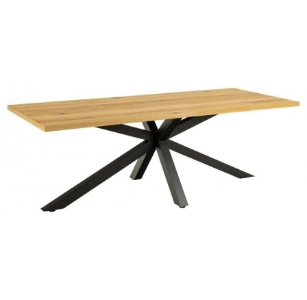 Stůl Heaven 220x90cm přírodní/černý Stůl Heaven 220x90cm přírodní/černý